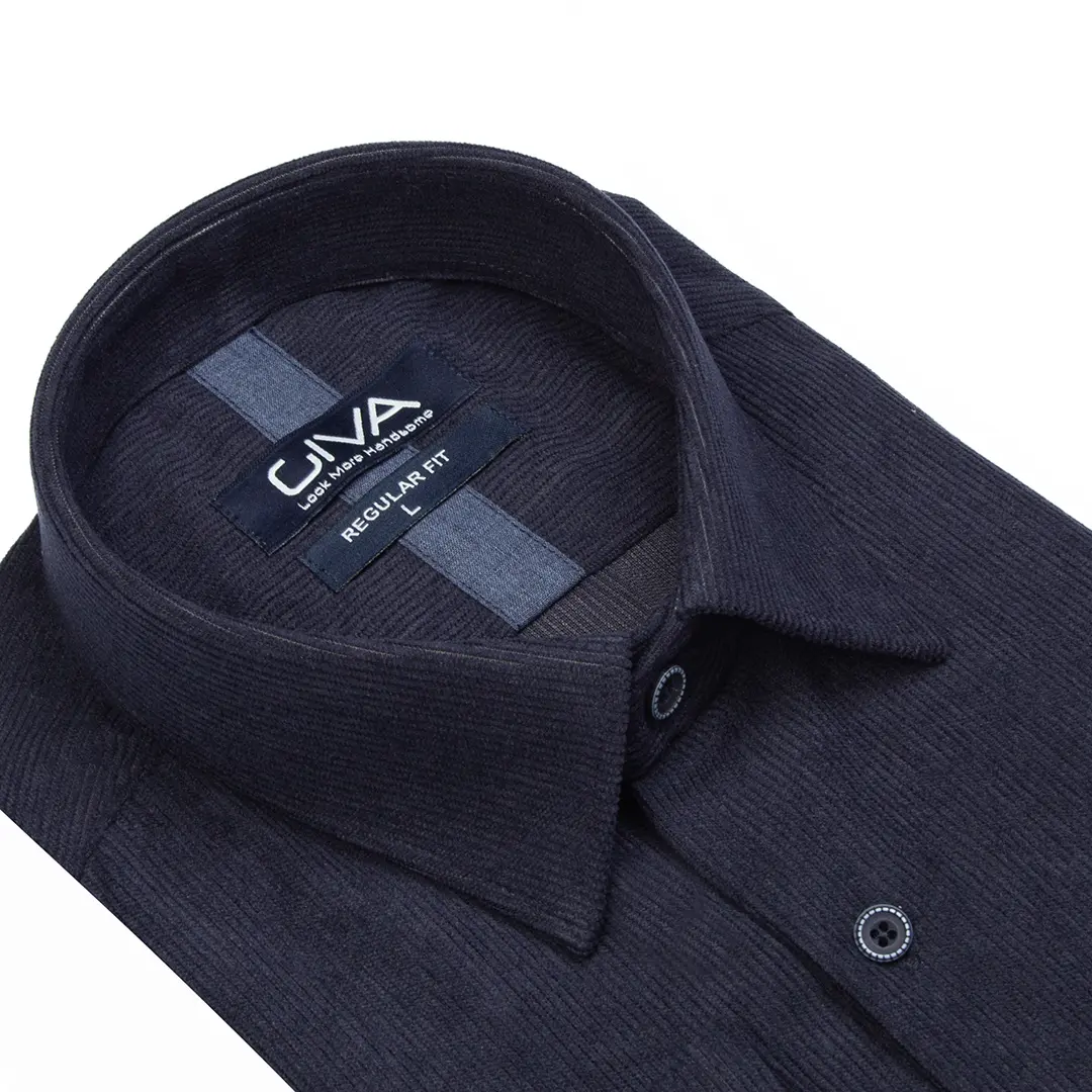 پیراهن مردانه مخمل کبریتی 4443 - Thumbnail 2